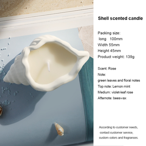 Décoration d'intérieur, <span class=keywords><strong>bougie</strong></span> parfumée artisanale en coquille de mer, cire de soja, pour mariage, cadeau - Product Image 6