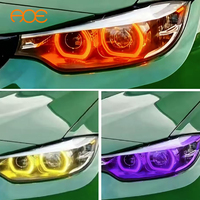 Adaptateur de phare Angel Eyes RGBW DRL, panneau lumineux, 8000 lumens, pour F80 F82 F32 F33 F36 (retirer le phare du pare-chocs requis)