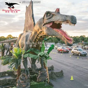 В натуральную величину, высокий имитационный водонепроницаемый робот-Динозавр для парка Динозавров