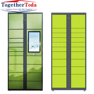 Armoire intelligente de haute technologie, sécurisée, durable, multi-compartiments, résistante aux intempéries, conviviale pour le stockage de colis et de colis postaux - Product Image 1
