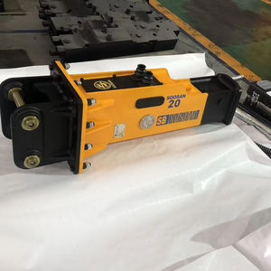 หัวเจาะไฮดรอลิก SOOSAN รุ่นใหม่ SB20 แบบกล่อง สำหรับรถขุดขนาดเล็ก รถตักล้อยาง Bob Cat และรถตักขนาดเล็กอื่นๆ - 1.2-3 ตัน สำหรับงานรื้อถอน - Product Image 1