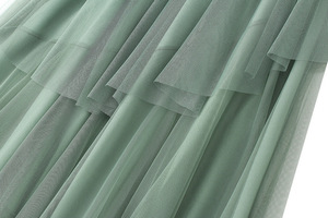<span class=keywords><strong>Jupe</strong></span> <span class=keywords><strong>TUTU</strong></span> asymétrique à volants en tulle, 3 couches, style gâteau, en maille, mi-longue, taille haute, pour <span class=keywords><strong>femme</strong></span>, idéale pour <span class=keywords><strong>mariage</strong></span>, fête ou tenue décontractée - Product Image 5