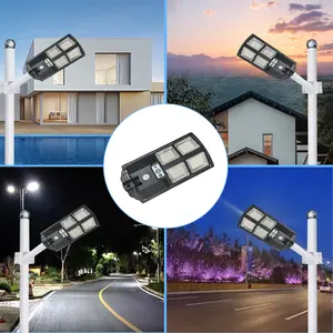 Ip66 wasserdichte solar-hochleistungs-druckguss-aluminium-außenstraßenbeleuchtung 50 W solar-straßenbeleuchtung All-in-One-Led-Solarlampen