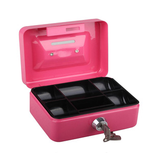 Caja fuerte de acero portátil, bandeja y ranura para dinero, barata y de buena calidad, venta al por mayor - Product Image 1