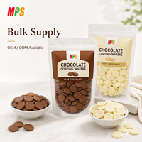 Pépites de Chocolat Mi-Amer, Noir, Blanc, Menthe Végétaliennes, Cacao et Chocolat au Lait pour la Pâtisserie, Vente en Gros et en Vrac