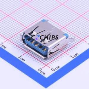 916-152A205EY10200 USB Connector Through hole Component (THT) Connector Type-A USB 3.0 Female Through Hole - Product Image 1