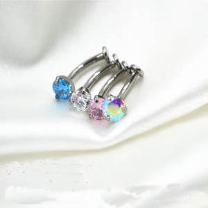 G23 Titanium Piercing <span class=keywords><strong>Banane</strong></span> Flottant <span class=keywords><strong>Nombril</strong></span> piercing bijoux - Product Image 2