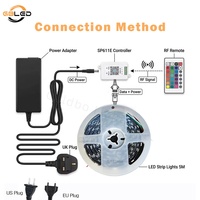 Kit de bande LED adressable RGBIC WS2811 de 5 m, 12 V, CRI90, pixels intelligents, couleur de rêve, contrôle sans fil par application USB, éclairage de Noël à intensité variable