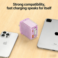 Charger Cepat 30W PD OTP 5v/3a Grosir, Kabel Tipe C Retractable Tahan Api, Kompatibel dengan Smart Watch dan Ponsel
