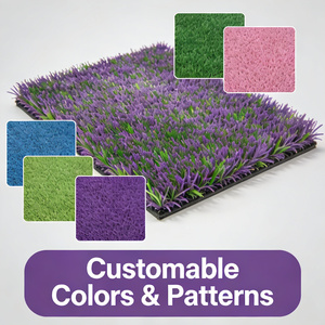 <span class=keywords><strong>Gazon</strong></span> synthétique rayé coloré, hauteur de pile 30 mm, rouleau d'herbe artificielle pour football, aménagement paysager commercial - Product Image 2