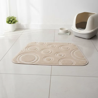 Tapis de litière pour chat en PVC moderne, luxueux, doux, imperméable, design anti-éclaboussures, facile à nettoyer