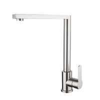Vente directe usine – Robinet de cuisine en acier inoxydable 304, céramique sans plomb, finition brossée, chaud-froid rotatif pour éviers de cuisine