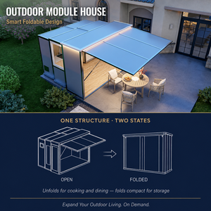 Casa Plegable YEYON OEM con <span class=keywords><strong>Horno</strong></span> para Asados Estándar de Exportación, Acero Inoxidable 304 y Mueble de Cocina Exterior Impermeable - Product Image 4
