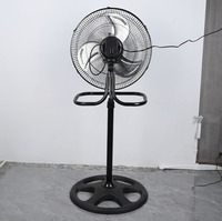 Ventilateur sur pied en métal 300W, 3 pales, contrôle mécanique de la vitesse, pour la maison, la chambre à coucher, le salon