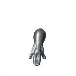 Ornement décoratif en bronze en forme de lapins, petite taille, style vintage, sculpture de lapin en position de yoga, pour patio et jardin, prix abordable, faible MOQ - Product Image 1