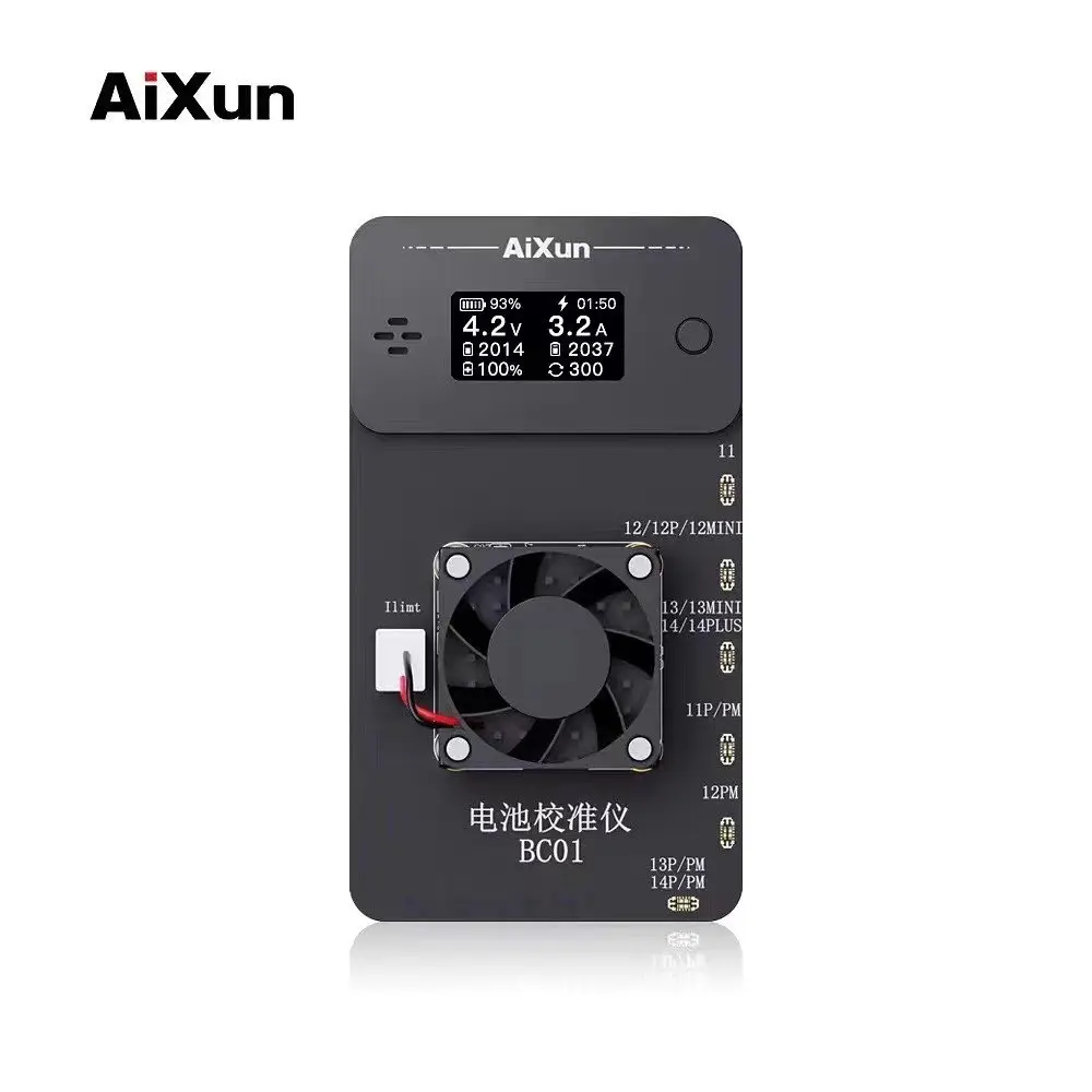 Aixun Bc01 Batterij Kalibrator Voor Iphone 11-14 Serie Batterij Opladen En Ontladen Rond Cyclus Gezondheid Stijgt Naar 100% Testtools