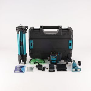 Yüksek Hassasiyetli Yeşil Çok Fonksiyonlu 16 Çizgili Otomatik Tesviye Alanı Duvardan Zemine Dijital Ekranlı Su Terazisi - Product Image 4