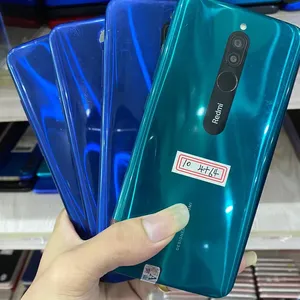 Redmi 8 에 대한 뜨거운 판매 리퍼브 폰 모바일 안드로이드 잠금 해제 휴대 전화 사용 스마트 Mi 전화 A + 등급