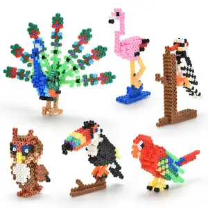 DIY Criatividade colorida Magia engomar Beads Toy Set 3D Puzzle Multi-tipos Perler Bead Brinquedos Handmade Brinquedos Educativos Para Crianças