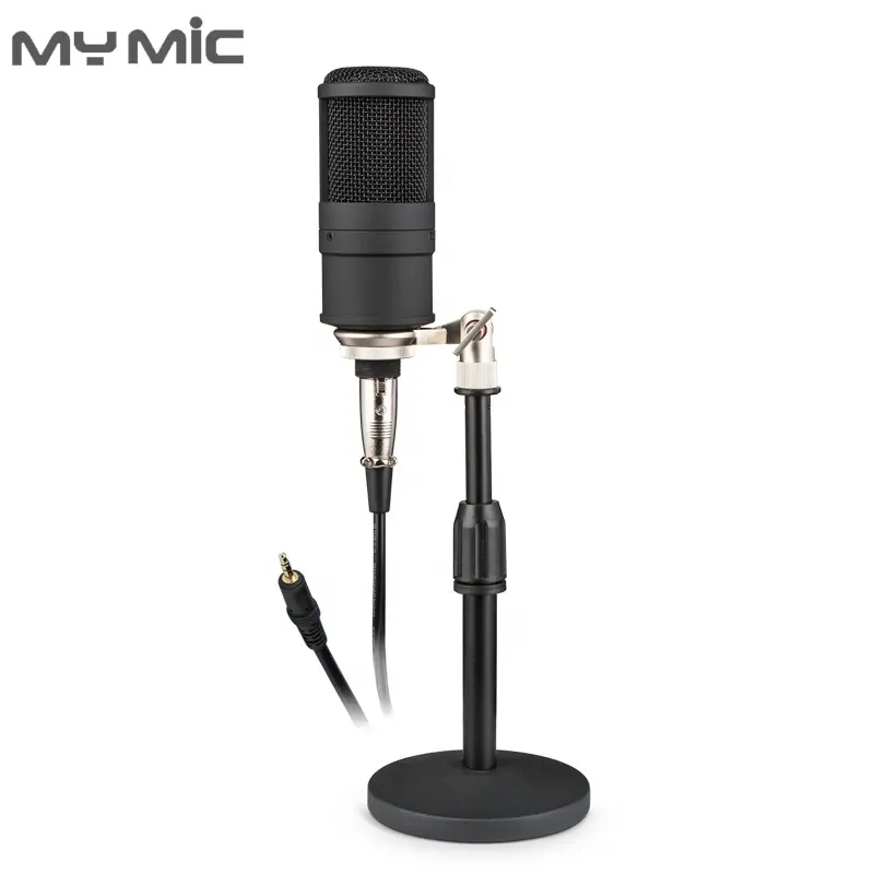 MY MIC P200Z professional studio microphone high quality Cardioid recording condenser mic for voice recording with desktop stand
