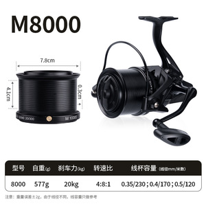 Feilu รอกตกปลาแบบหมุนระยะไกลรอกตกปลาขนาดใหญ่สำหรับตกปลาทะเลขายส่ง - Product Image 5