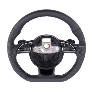 Volant Audi personnalisé en cuir pleine fleur B8 pour Audi A3 S3 RS3 A4L A5 S5 RS5 A6L A7 S7 RS7 Q2L Q3 Q5 Q5L Q7 - Product Image 2