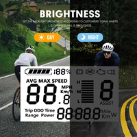 Piezas de bicicleta eléctrica BaFang 760S, pantalla LCD de 5 pines, 24V/36V/48V, pantalla de Motor medio para bicicleta eléctrica Bafang BBS01 BBS02 HD