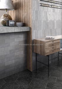 Bán Buôn Tàu Điện Ngầm Tầng Tường Sứ Gạch Đen Và Trắng Xám Màu <span class=keywords><strong>Mosaic</strong></span> Metro Gạch <span class=keywords><strong>Mosaic</strong></span> - Product Image 5