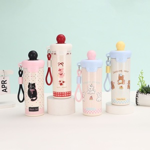 High-appearance New Summer Stainless Steel Tumbler For Women 316 Floating Ball Insulated <b>Straw</b> Bottle For Outdoor Party Ice Cold - Product Image 2