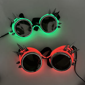 Hot <span class=keywords><strong>Neon</strong></span> Flashing Steampunk Goggles Luminous Cyberpunk <span class=keywords><strong>Gafas</strong></span> <span class=keywords><strong>de</strong></span> luz LED Estilo chino Navidad DJ Cosplay Suministros <span class=keywords><strong>de</strong></span> Halloween - Product Image 5