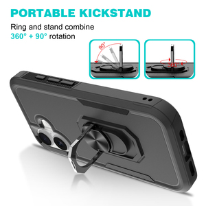 <span class=keywords><strong>360</strong></span> Độ Xách Tay Chân Đế CD Vòng Từ Đứng Chống Sốc Chống-Mùa Thu Trường Hợp Điện Thoại Cho 17 Không Khí Pro Max-Bền PC - Product Image 2