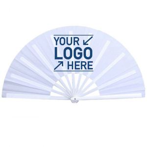 High Quality Durable Custom LOGO Cartoon Traditional Hand <b>Fan</b> 13 Inches 33CM <b>Large</b> Painted Bamboo for Party - Product Image 3