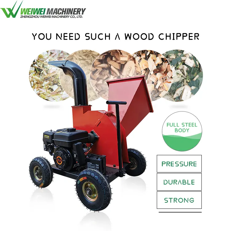 Weiwei garden wood waste crusher ไม้ chipper ไม้