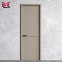 Porte battante moderne insonorisée en WPC et MDF, étanche, à bas prix, pour hôtel, chambre, bureau, villa, salle de bain, bâtiment
