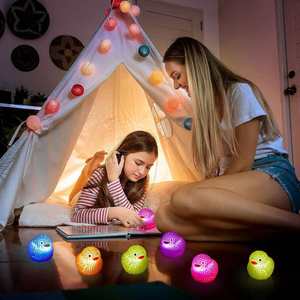 <b>LED</b> Puffer <b>Ball</b> Flashing Mini Rubber Disco Ducks for Halloween New Year's Birthday Pool Party Novelty Gag Toys - Product Image 6