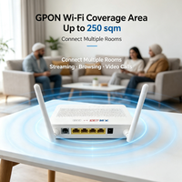 Terminal Jaringan Optik HS8145C5 XPON ONU GPON EPON 1GE+3FE+1TEL+USB 2.4G WiFi FTTH Modem Fiber Optik ONT