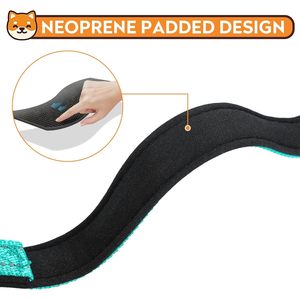 Pwod Reflective <b>Dog</b> <b>Collar</b> Medium Adjustable Nylon With Buckle For Medium <b>Dogs</b> Teal - Product Image 4
