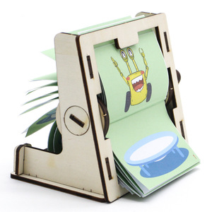 Máquina de Animación Manual con Manivela, Kit de Madera, Juguete Educativo para Niños, Experimento Científico, Modelo de Aprendizaje STEAM - Product Image 2