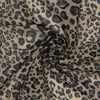 Tissu spandex en nylon personnalisé imprimé numériquement tissu à mailles léopard pour sous-vêtements doublure vêtements