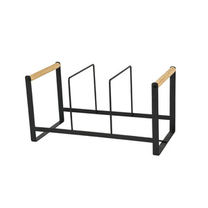 Japanese Style Dish <b>Rack</b> With Three Compartments For <b>Plates</b> And Dishes Desktop Storage Organizer For Kitchen Use - Product Image 5