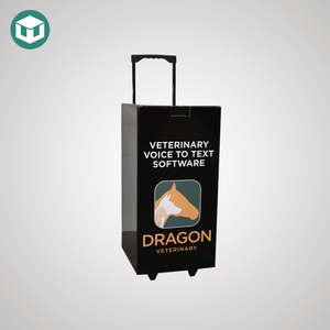 Tái Chế Triển Lãm Tông Hộp Xe Đẩy Giá Rẻ Nhất Di Chuyển Tông Bán Lẻ Vali Hộp Quảng Cáo - Product Image 5