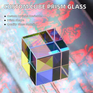 กระจกออปติคอลแบบกำหนดเองทรงลูกบาศก์ มุมฉาก แบบมีข้อบกพร่อง  กระจกดิโครอิก  ตัวรวมแสง/ตัวแยกแสง  โมดูลโปร่งแสง  ของเล่นแก้วออปติคอล - Product Image 2