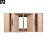 Caisse de subwoofer passif professionnel B22, double subwoofer de 18 pouces, grande enceinte de subwoofer, caisson de subwoofer en bois pour scène DJ