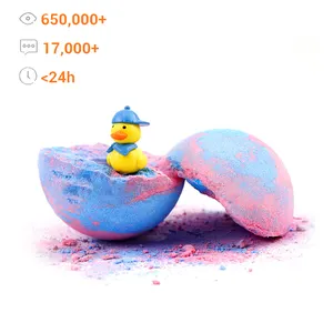 Luxus Kinder überraschen Preis Spielzeug Ente Bade bomben Sprudel mit Überraschung spielzeug im Inneren