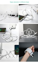 Kabel pengisi daya usb, kabel pengisian daya usb magnet data 3 dalam 1, pengisian daya Cepat tipe C, tali magnetik ajaib baru 2024