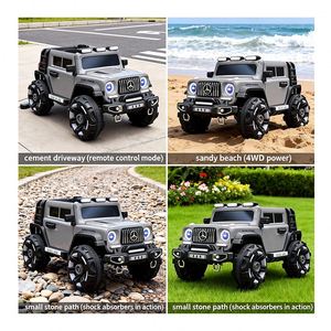 Auto Eléctrico para Niños de 4 Ruedas, Doble Motor Eléctrico, Luces LED, Reproductor de Música MP3, Arranque con un Botón - Product Image 5