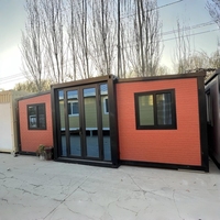 Maison conteneur pliable préfabriquée de luxe, maisons modulaires en acier, maisons conteneurs extensibles de 20 pieds pour villa et appartement
