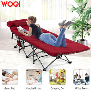 Lit de voyage pour bébé WOQI, cadre en acier moderne, design pliable rétractable, matelas confortable et sac de transport - Product Image 6