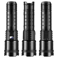 Lampe torche haute puissance longue portée ; LED blanche multifonctionnelle en plastique, portée du faisceau 100-200 m, indice de protection IP20