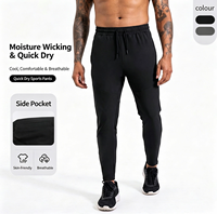 Pantalon de survêtement décontracté pour homme, taille XL, à faible impact, 100 % polyester, toile respirante, séchage rapide, protection UV, écologique, élastique